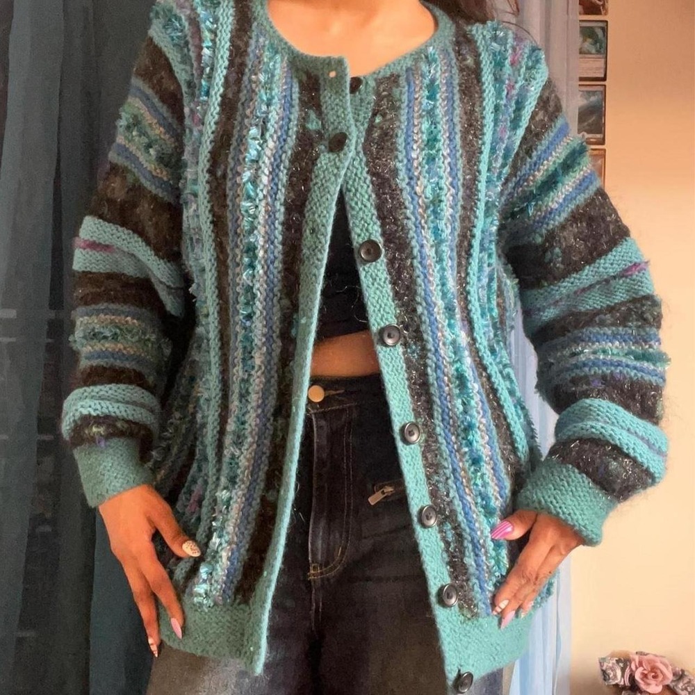 Handmade Cozy Chunky Knit Button Cardigan